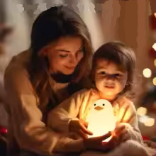 Veilleuse canard en silicone avec minuterie, USB, lumière de chambre d'enfant