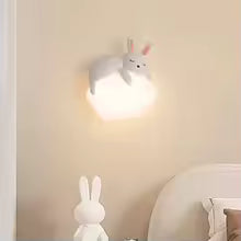 Applique Murale Suspendue en Forme de Petit Ours pour Chambre d'Enfant.