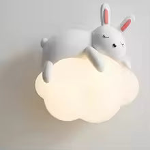 Applique Murale Suspendue en Forme de Petit Ours pour Chambre d'Enfant.
